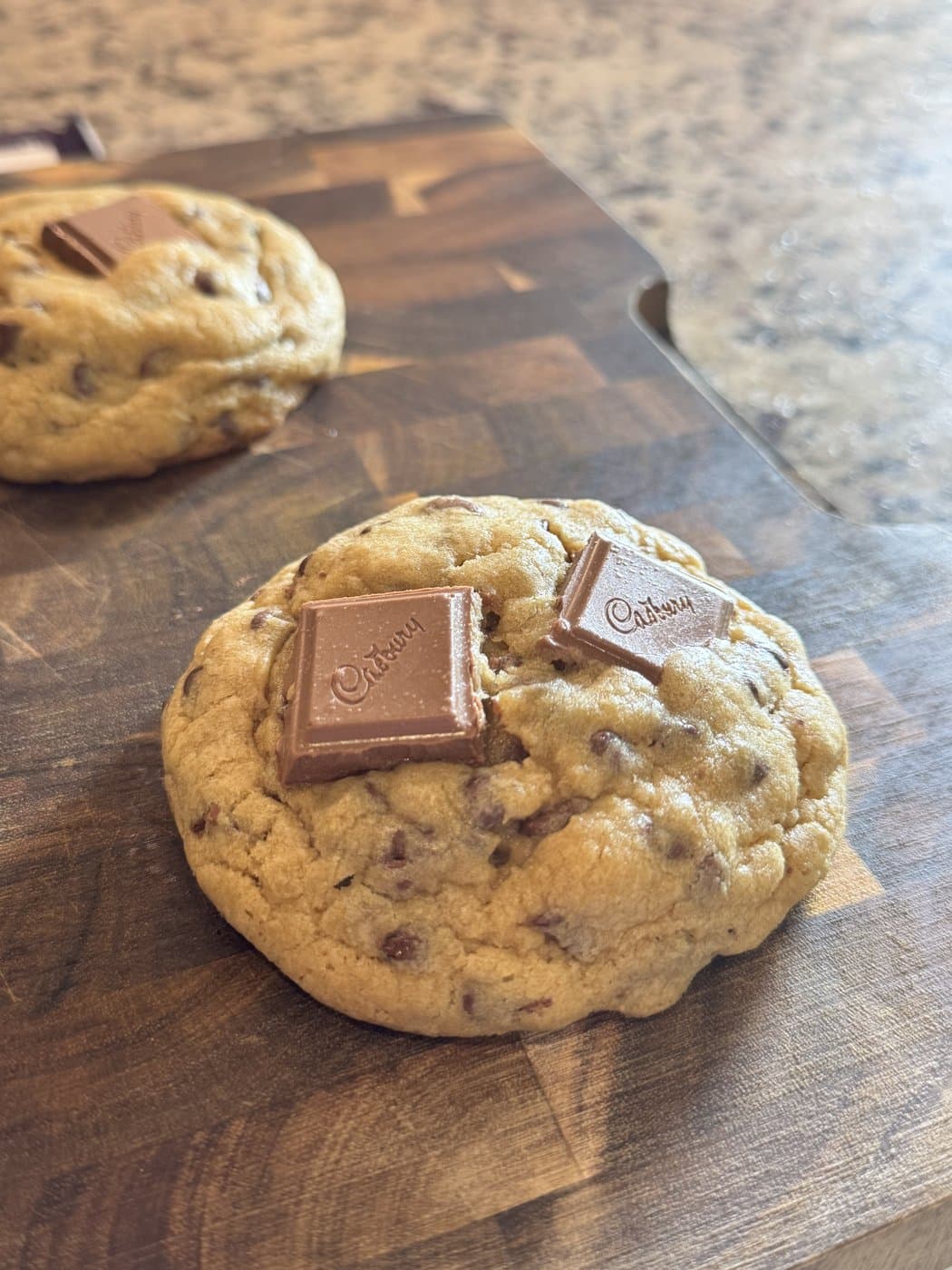 A chocolate chip cookie